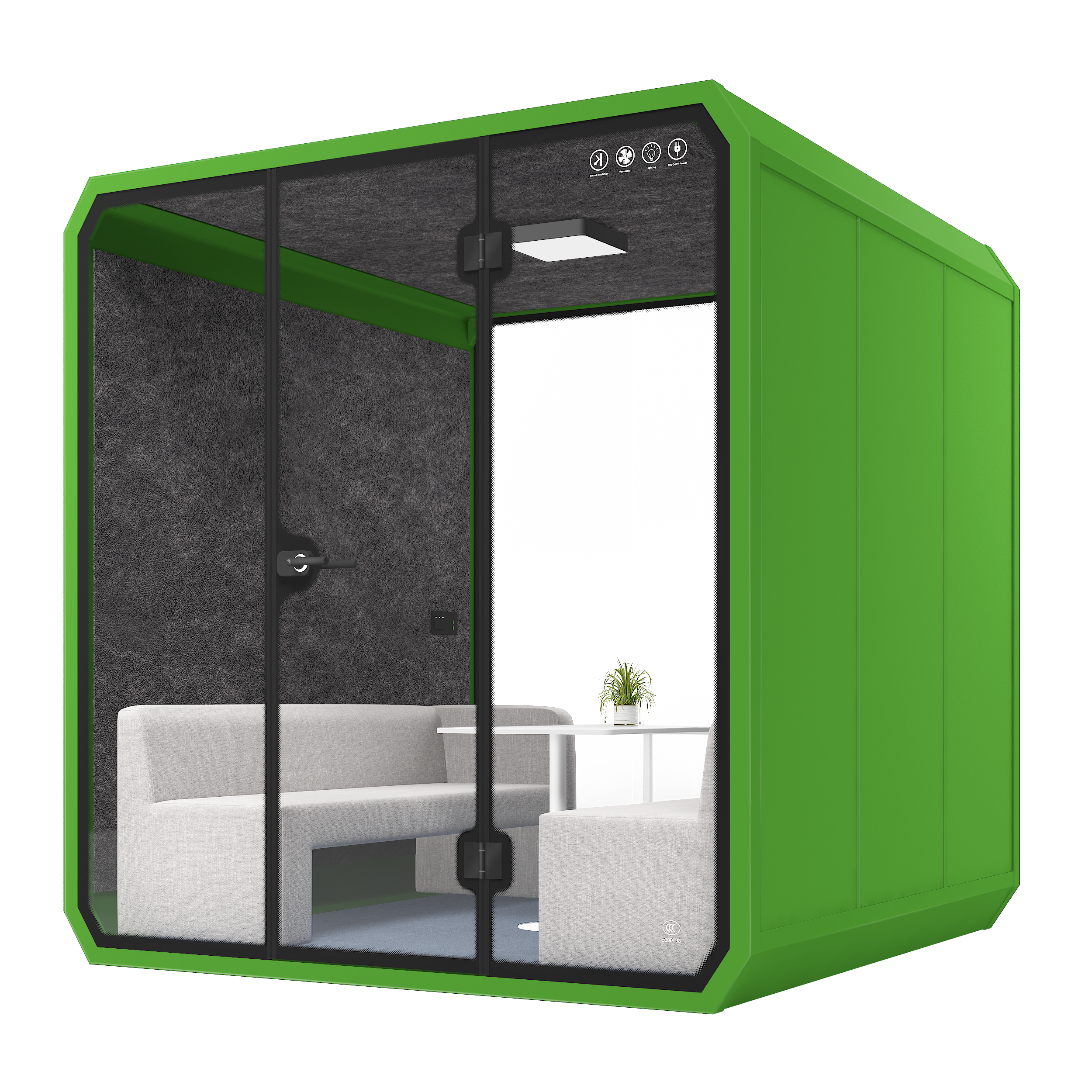 Dynami Portable Office Phone Booth XL-b-grass green