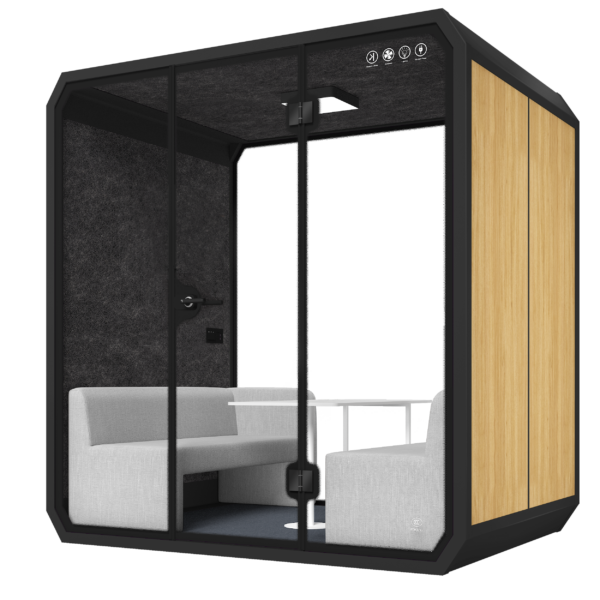 Dynami-Silent-Phone-Booth-4-Seating-L-b-wood-grain