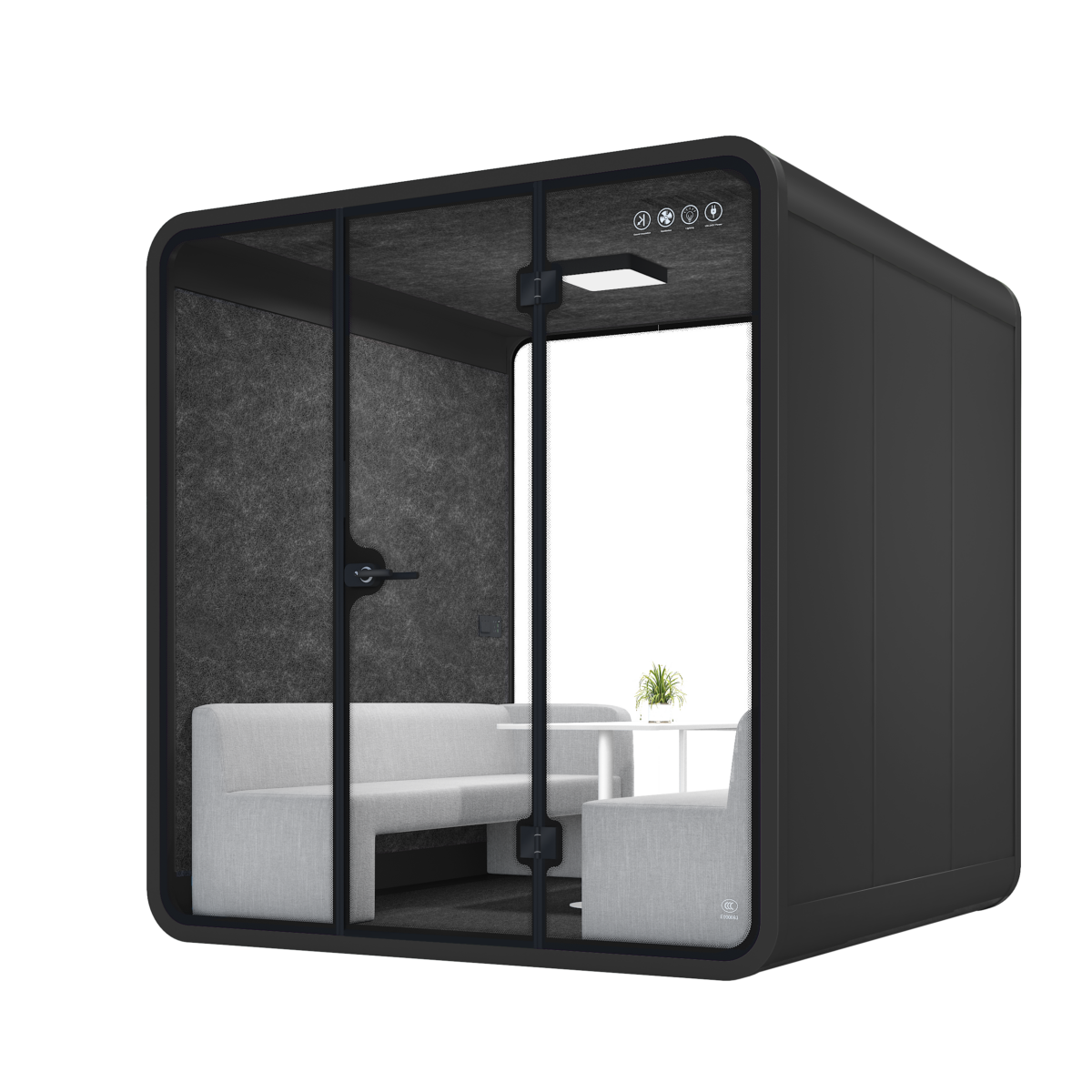 Meeting Pod Soundproof XL-a-dark gray