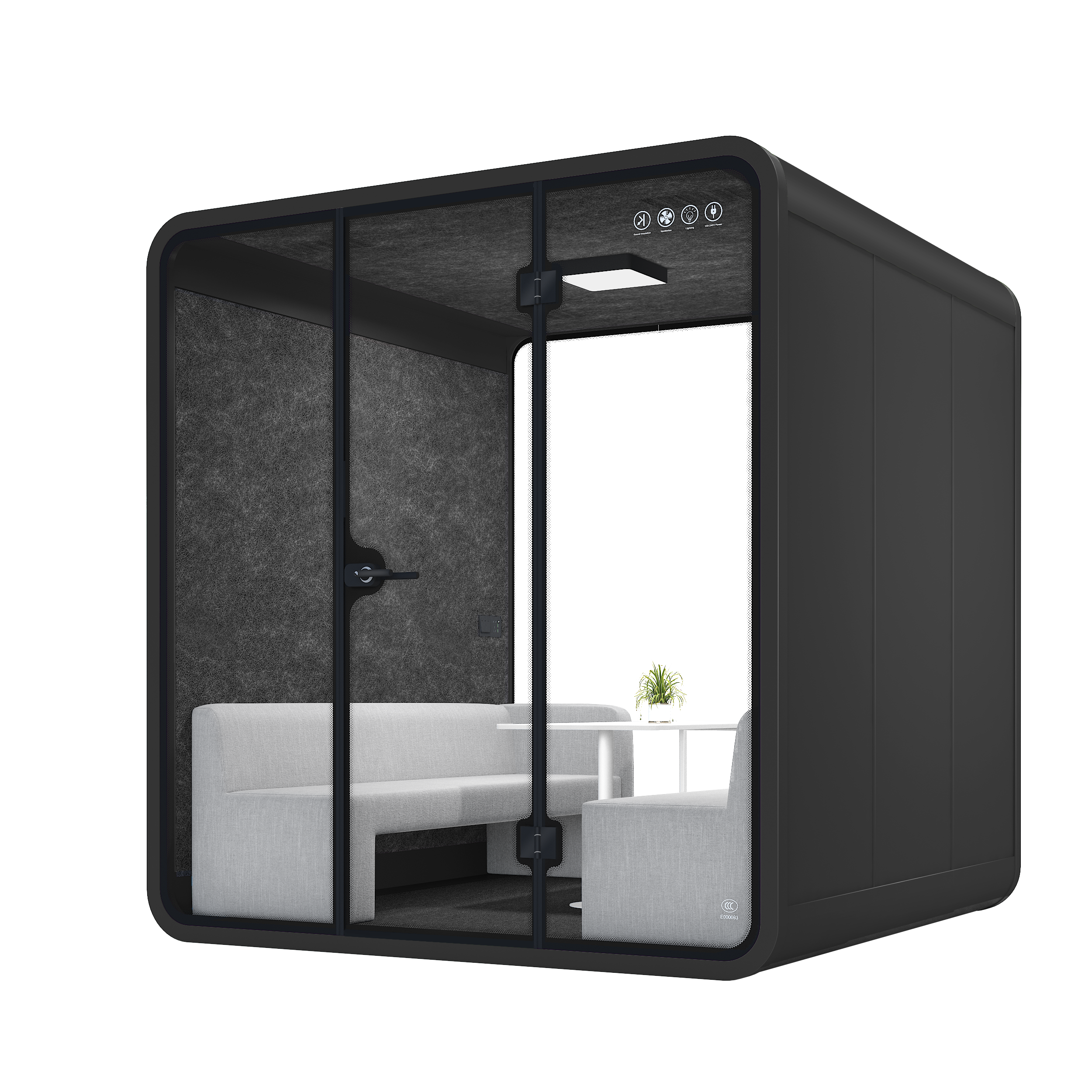 Meeting Pod Soundproof XL-a-dark gray - Top Manufacturer of Office