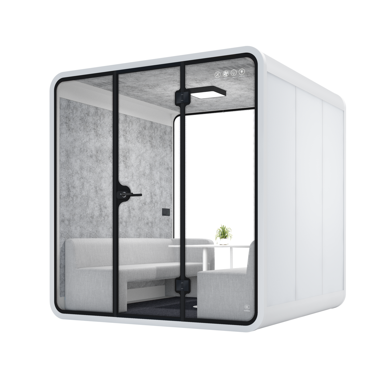 Multi-Person Meeting Pod XL-a-raw white