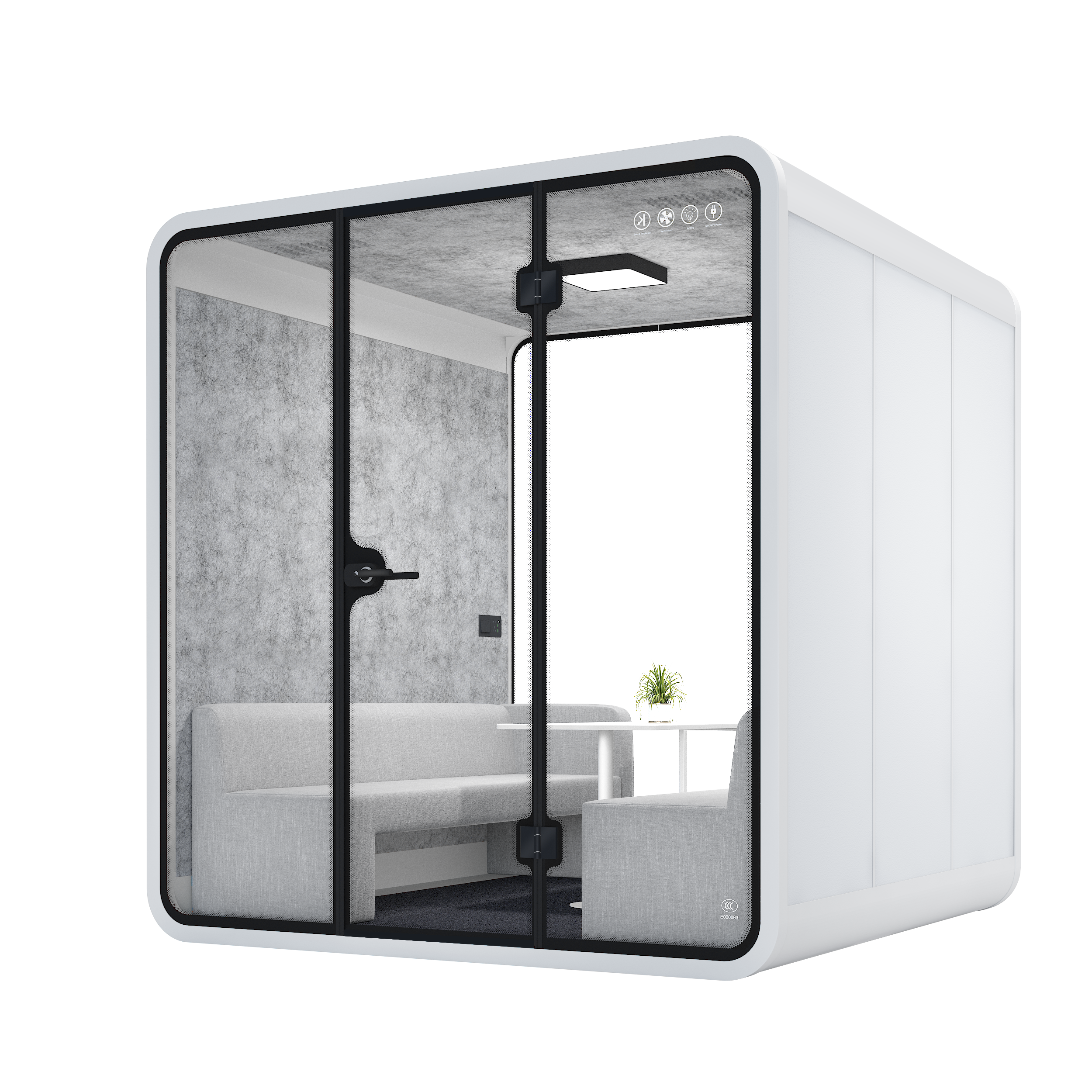 Multi-Person Meeting Pod XL-a-raw white