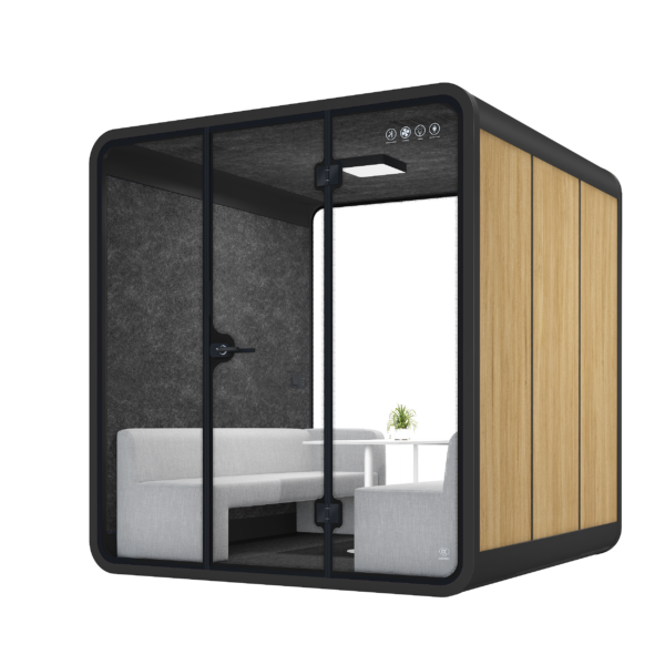 Office Meeting Pod XL-a-wood grain